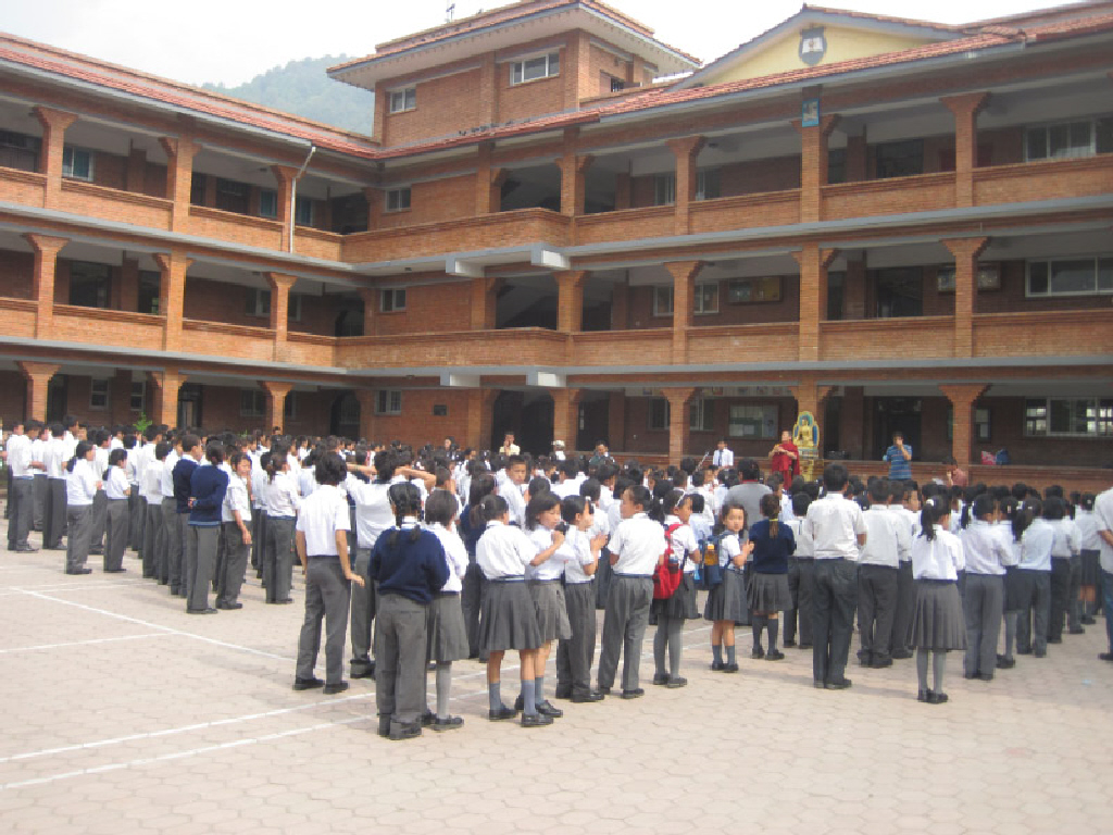 rentrée a la Namgyal school